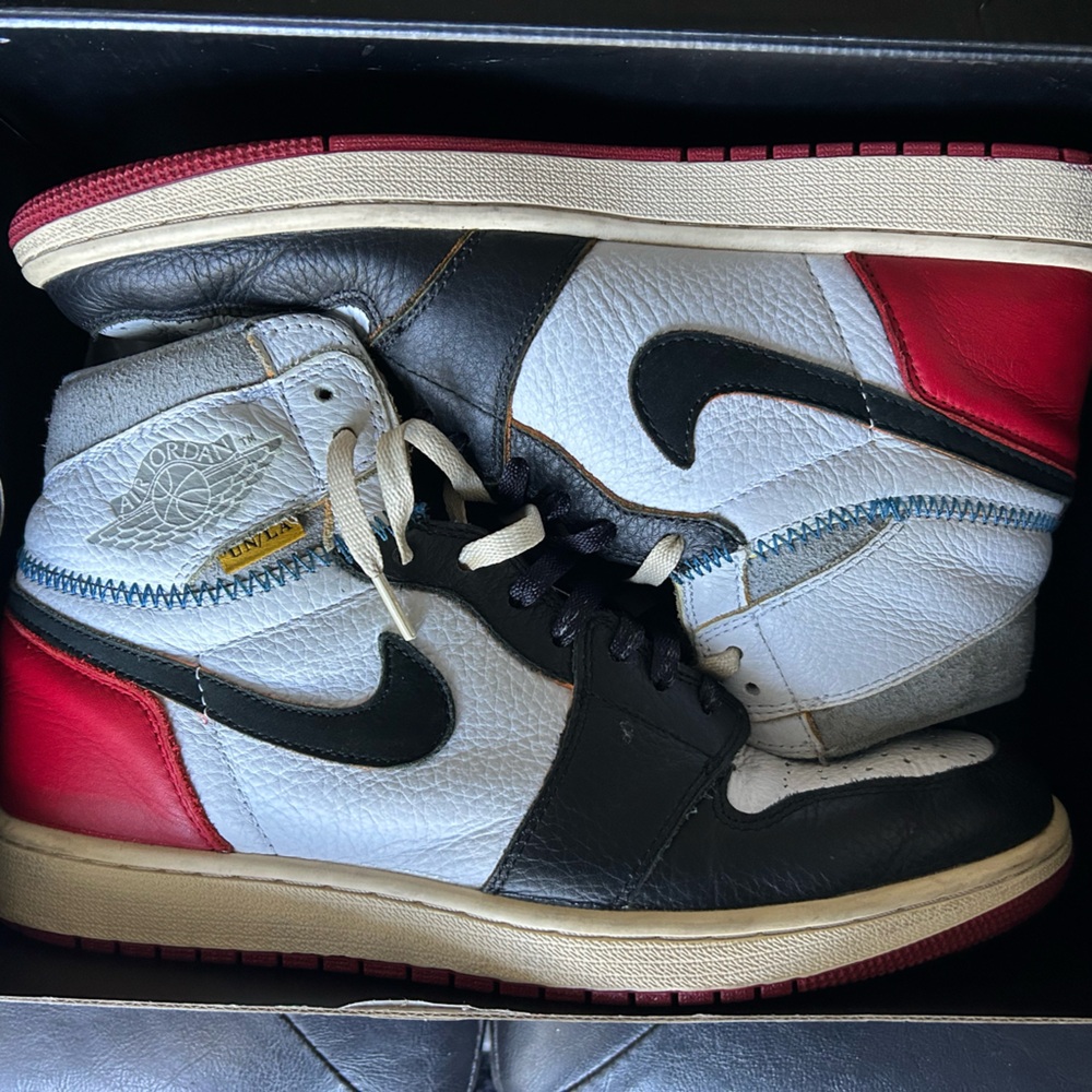 Air Jordan 1 Retro Hi NRG/UN Union Los Angeles Black Toe